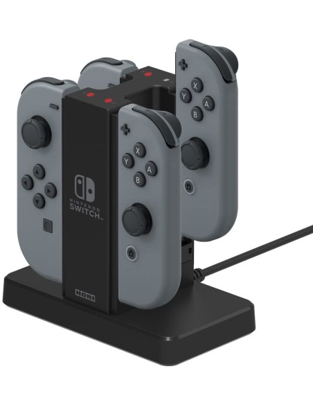 Base de carga hori charge stand para nintendo switch 4 joy-con