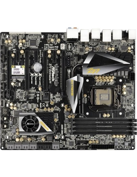 Asrock Z77 Extreme11 - Placa base (DDR3-SDRAM, DIMM, Dual, Intel, Core i3, Core i5, Core i7, Socket H2 (LGA 1155)): ASROCK: Kiwi