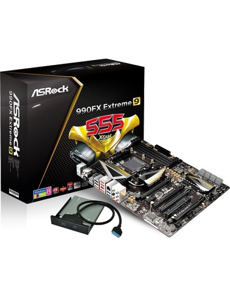 ASRock 990FX EXTREME9 - Placa base (Intel 82583V, DDR3-SDRAM, DIMM, dual, VGA, SATA 3), negro: ASROCK: Kiwiku.com: Informática