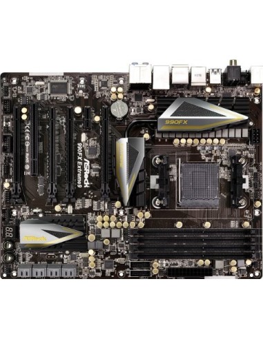 ASRock 990FX EXTREME9 - Placa base (Intel 82583V, DDR3-SDRAM, DIMM, dual, VGA, SATA 3), negro: ASROCK: Kiwiku.com: Informática