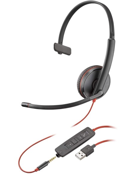 Plantronics Blackwire C3215 USB-A Auricular Monoaural 209746-101