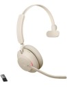 Jabra Evolve2 65 Auriculares Uc Mono Bluetooth Beige 26599-889-998