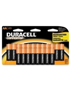 Duracell - Pila Alcalina Plus Power, AA, 20 Unidades