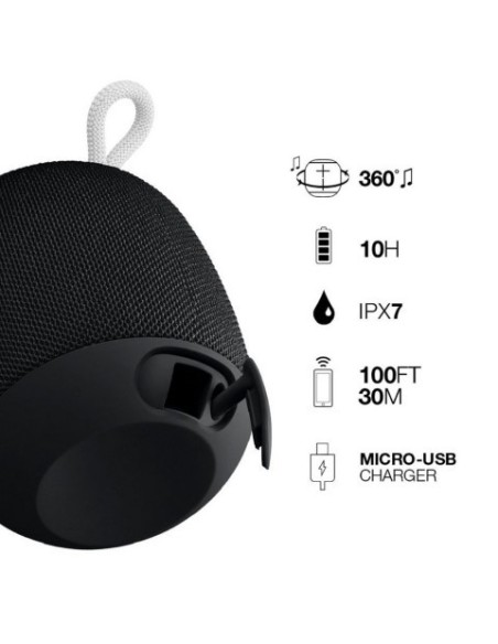 Ultimate Ears UE Wonderboom Altavoz Inalámbrico Acuático Negro