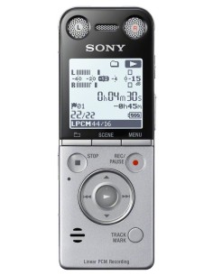 Sony ICDSX733 - Grabadora de voz digital de 4 GB con micrófono direccional