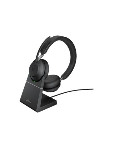 Auriculares Jabra Evolve2 65 HS+Stand MS Stereo Negro kiwiku