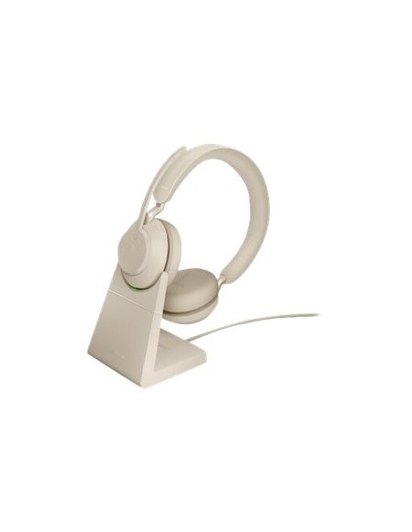 Oferta Auriculares Jabra Evolve2 65 HS+Stand UC Stereo Beige