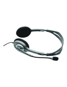 Auriculares LOGITECH H110 Negro Con Micrófono Alámbrico - Sonido Claro y Cómodo  