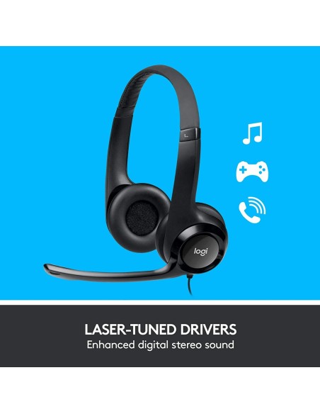 Comprar Auriculares con microfono Logitech USB H390 kiwiku
