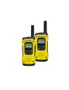 Motorola Tlkr T92h20 Amarillo Pareja Walkie Talkies Resistente Al Agua 10km De Alcance