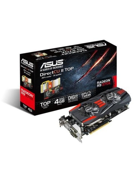 ASUS Radeon R9 270X DirectCU II 4GB Tarjeta gráfica Radeon R9 270X 2560 x 1600 Pixeles AMD 4096Mb