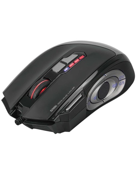 Raton Gaming Scorpion Negro Led Usb 12 Botones G986 8000Dpi.