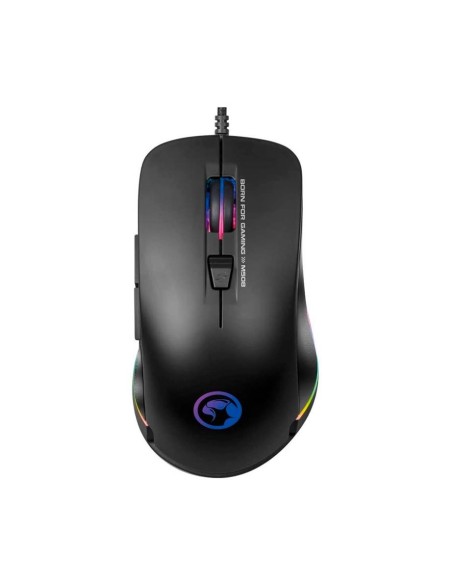 Raton Gaming Scorpion Negro Led Arcoiris Usb M508 3200Dpi