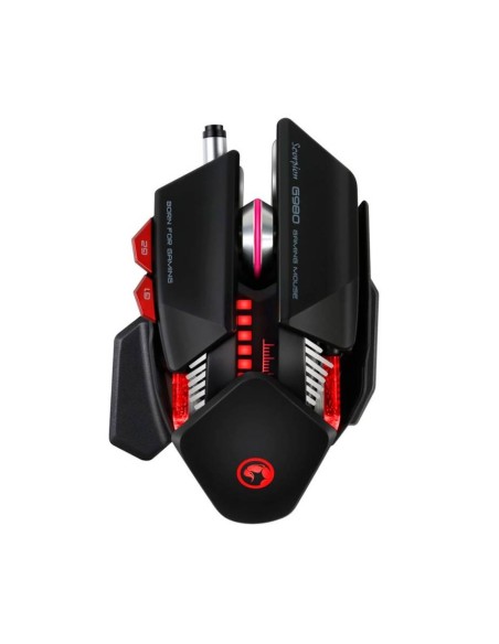 Raton Gaming Scorpion G980 Bk Negro Led Rgb Usb 6 Botones 6000Dpi