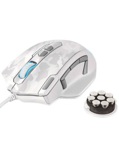 Trust Gxt 155 Camuflaje Blanco Caldor Gaming Mouse 4000 Dpi.