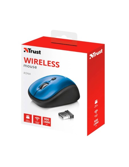 Trust Rona Wireless Mouse Azul RatóN InaláMbrico 1600 Dpi