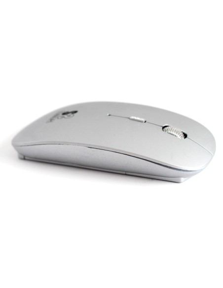 Subblim - Ratón De Plata Inalámbrico Bluetooth Flat 20Mm
