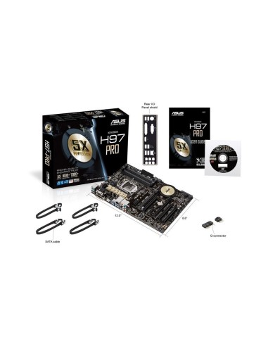 ASUS H97-Pro - Placa base (Intel Socket 1150, H97, ATX): Asustek: Kiwiku.com: Informática