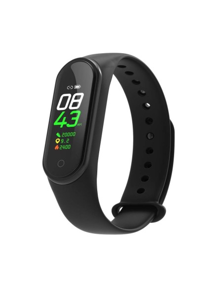 Pulsera inteligente negra frecuencia cardÍaca multideporte sueño