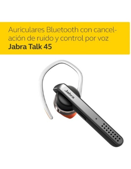 Auricular jabra Bluetooth talk 45 Plata 100-99800900-60