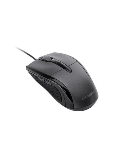 Gigabyte GM-M6580 - Ratón láser con 6 botones y cable USB, color negro