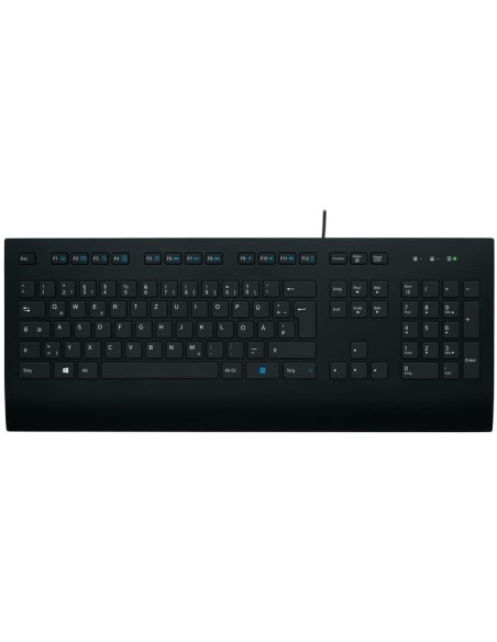 Teclado Logitech K280e con Cable USB Negro Aleman 920-008669