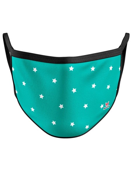 Oferta - MASKFY  Mascarilla reutilizable stars verde adulto