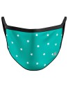 Mascarilla reutilizable stars verde adulto
