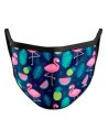 Mascarilla reutilizable flamencos adulto