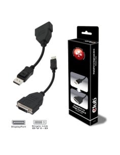 CLUB3D DisplayPort to DVI-D Single Link Adapter Cable - Adaptador para cable Display Port DVI-D
