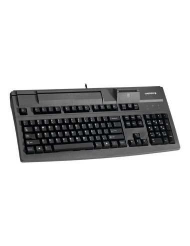 Teclado con lector de tarjetas Magneticas Cherry USB Negro