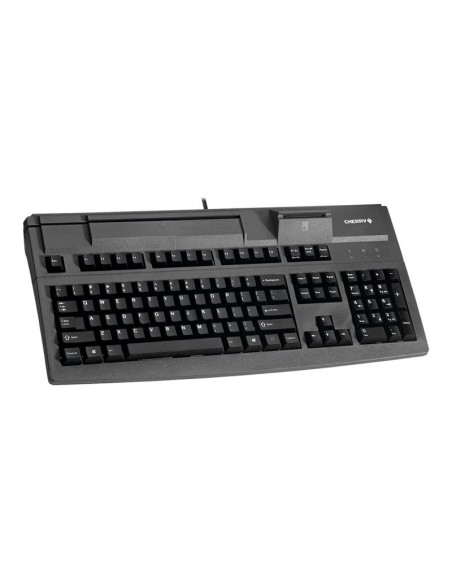 Teclado con lector de tarjetas Magneticas Cherry USB Negro