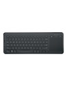 Teclado Inalambrico Microsoft All in One Media Keyboard con Touchpad Español Negro