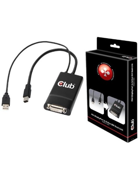 Club3D CAC-1150 - Adaptador de vídeo Mini DisplayPort a DVI-D
