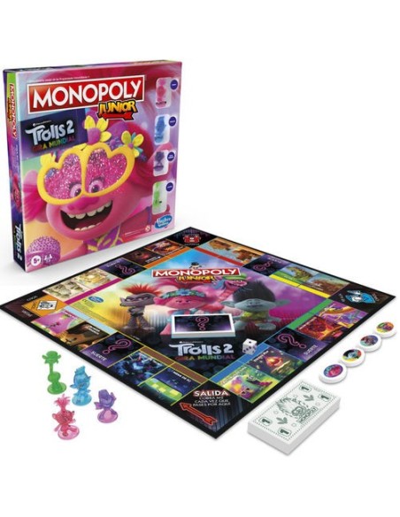 Oferta - Hasbro  Juego monopoly junior trolls world tour