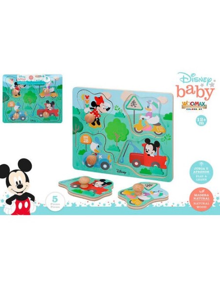Mejor Precio en WOOMAX  Puzzle madera figuras mickey disney
