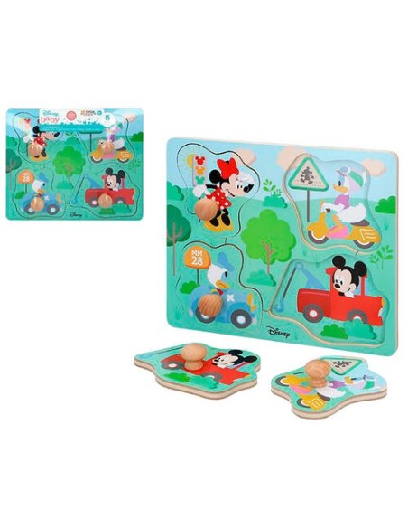 Mejor Precio en WOOMAX  Puzzle madera figuras mickey disney