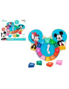 Oportunidad WOOMAX  Reloj puzzle madera mickey disney