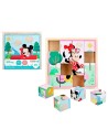 Rompecabezas cubos madera mickey minnie disney