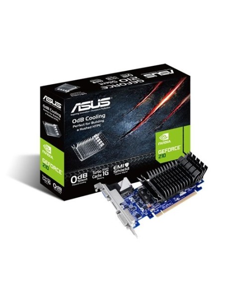 Asus 210-SL-TC1GD3-L - Tarjeta gráfica, NVIDIA GeForce 210, TurboCache 1GB, PCI Express 2.0: ASUS: Kiwiku.com: Informática