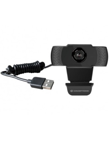 eslogan Inscribirse carpintero Webcam FullHD Conceptronic Amdis 1080p usb 2.0 con Microfono