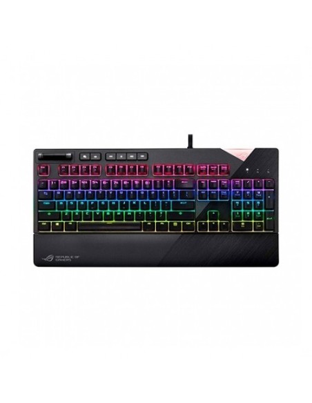 Teclado Asus USB QWERTY Español Rog Strix Flare Negro Español