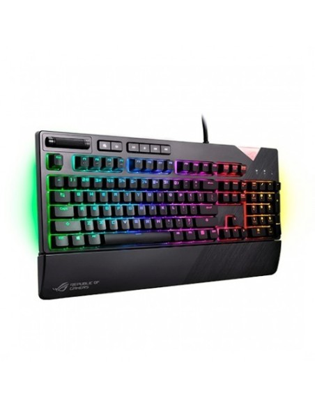 Teclado Asus USB QWERTY Español Rog Strix Flare Negro Español