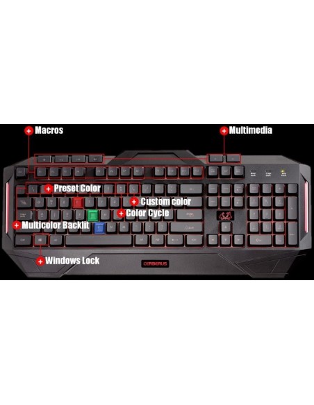 Ofertón Teclado Asus Cerberus Gaming Keyboard MKII USB Español