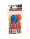 Set 6 cubiertos cars disney neon racers picnic
