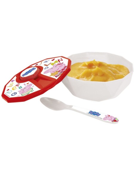 Mejor Precio en STOR  Cuenco peppa pig baby tapa + cuchara