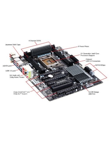 Placa Base Ga-x79-ud3 s2011 x79 atx