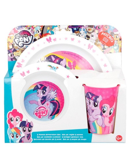 Oportunidad STOR  Set desayuno mi pequeño pony microondas