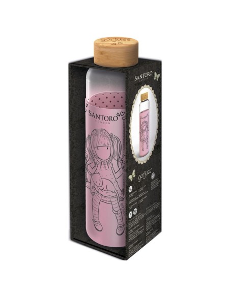 Ofertón STOR  Botella cristal gorjuss funda silicona 585ml