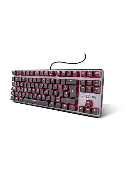 Teclado Krom Kernel Tkl Mecanico Rgb Gaming Español NXKROMKRNLTKL